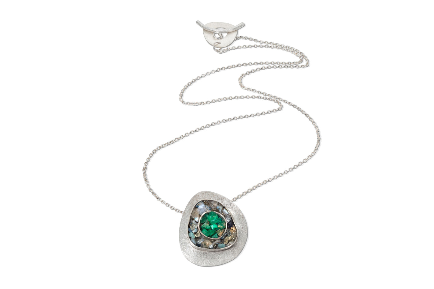 Multi Gemstone Mosaic Necklace